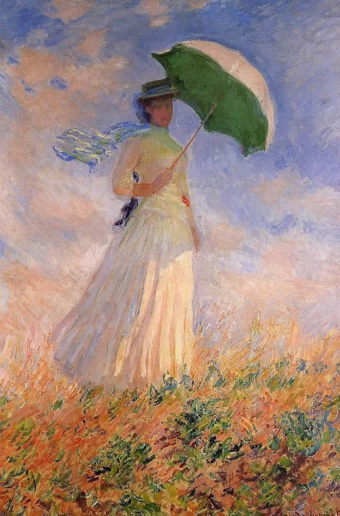 Claude Monet Woman with a Paraso Facing Right